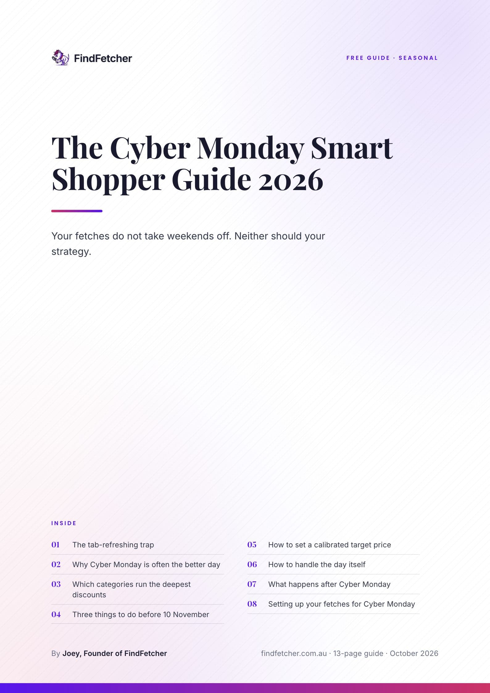 The Cyber Monday Smart Shopper Guide 2026 cover
