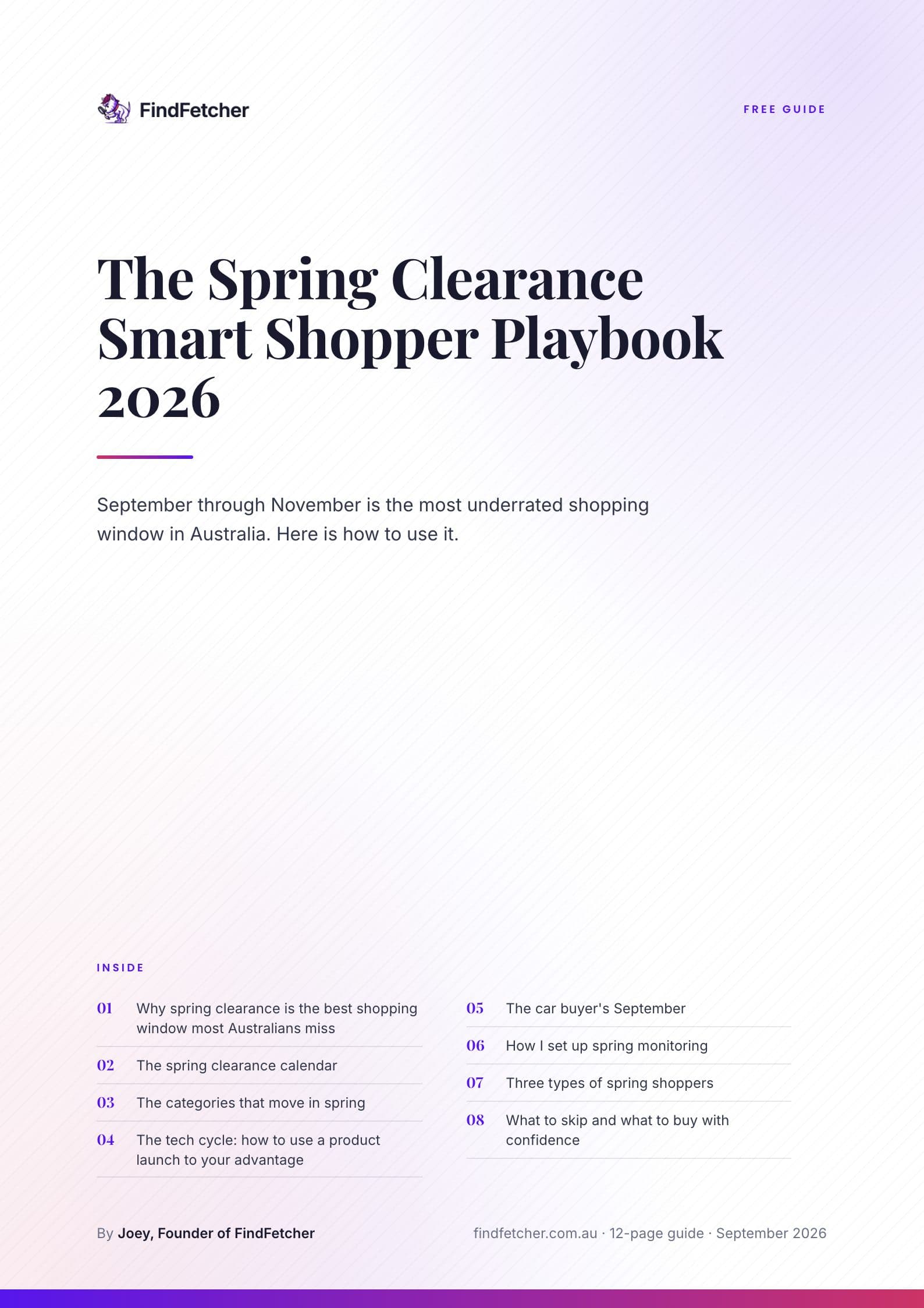 The Spring Clearance Smart Shopper Playbook 2026 cover